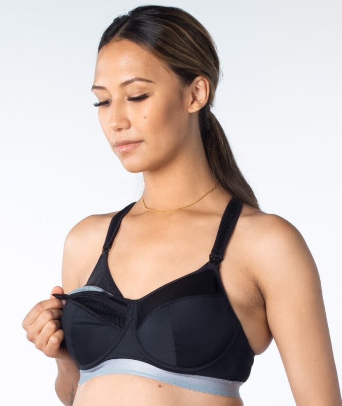 Hotmilk Reactivate Sports Nursing Bra - Black Bras