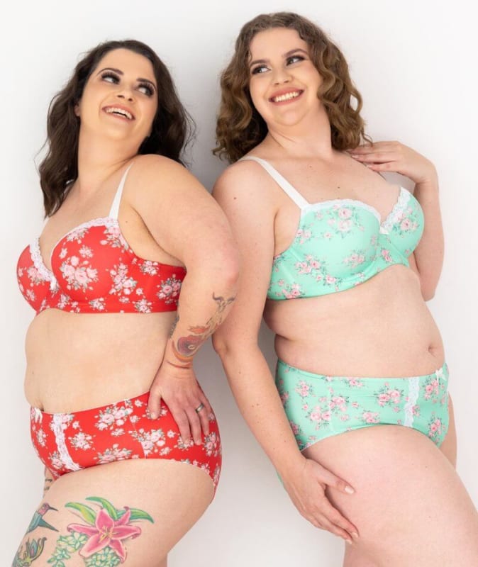 Lady Emprezz Laverne Underwire Contour Bra - Aqua Vintage Bras