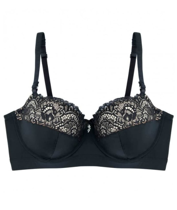 Lovable Castaspell Long Line Bra - Black Bras 