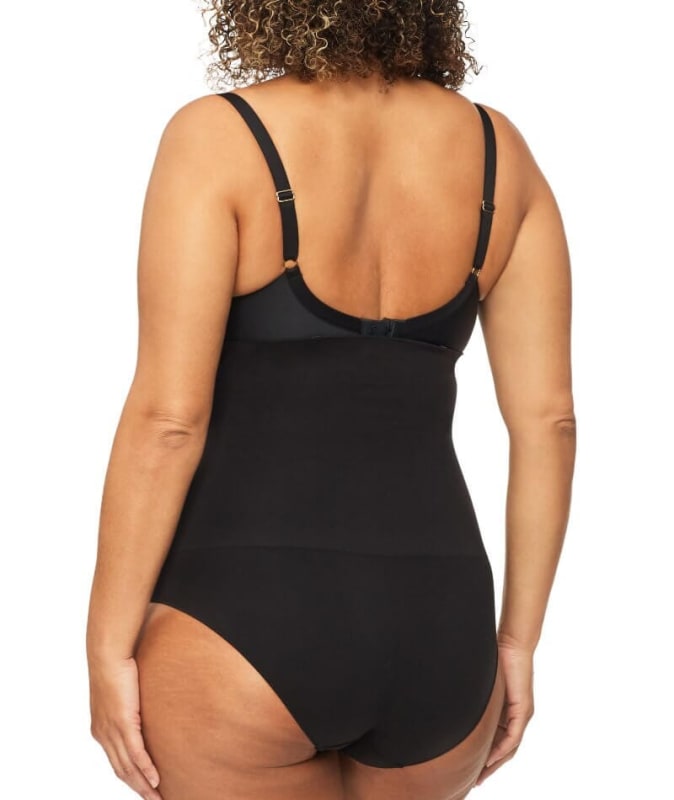 Nancy Ganz Bamboo Essentials High Waisted Brief - Black Shapewear