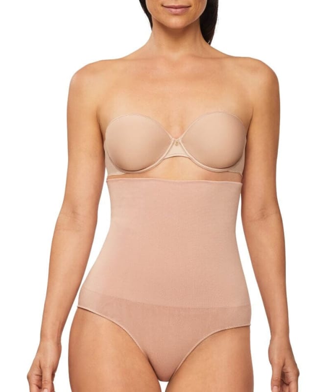Nancy Ganz Bamboo Essentials High Waisted Brief - Mahogany Shapewear