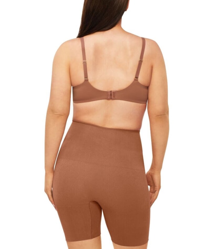 Nancy Ganz Bamboo Essentials Waisted Thigh Shaper Short - Cocoa Shapewear
