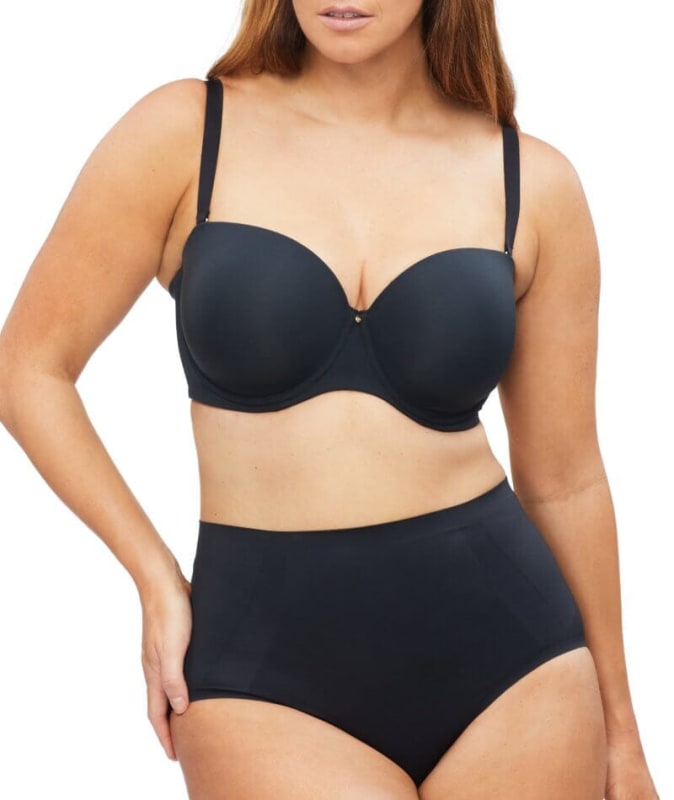 Nancy Ganz Body Define Strapless Full Cup Contour Bra - Black Bras