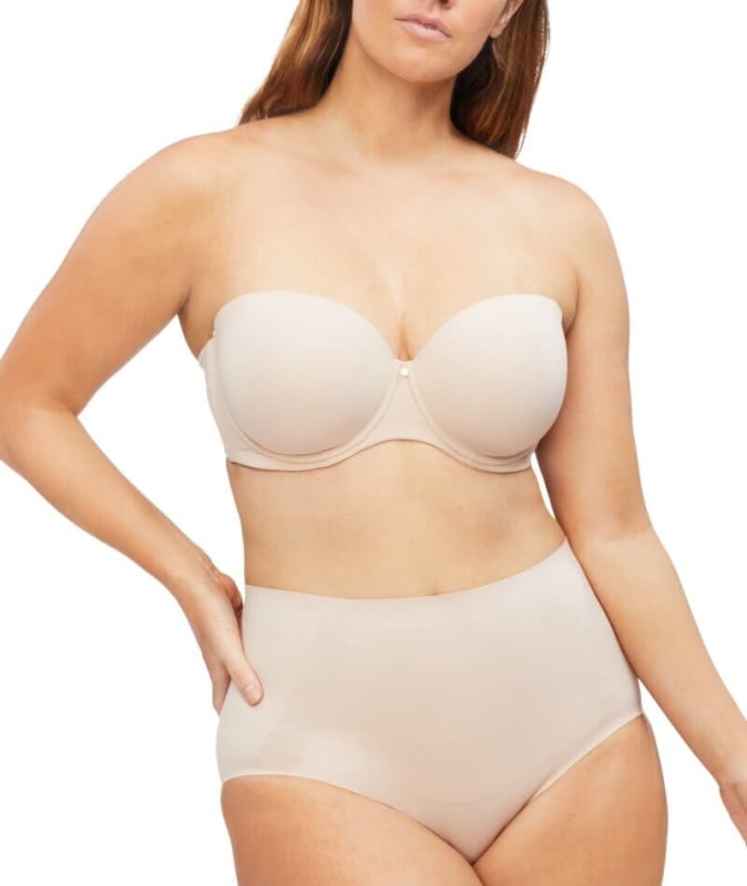 Nancy Ganz Body Define Strapless Full Cup Contour Bra - Warm Taupe Bras