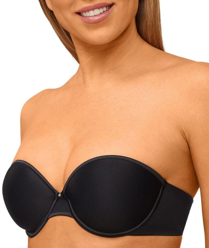 Nancy Ganz Body Light Spacer Strapless Bra - Black Bras