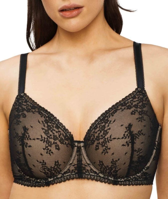 Nancy Ganz Jasmine Contour Full Cup Bra - Black Bras