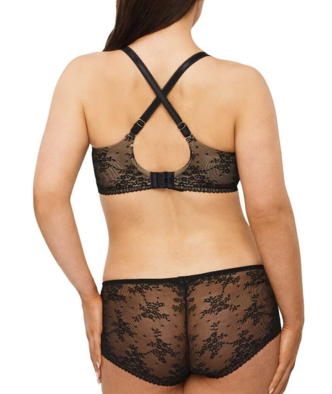 Nancy Ganz Jasmine Contour Full Cup Bra - Black Bras 