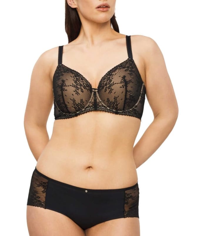 Nancy Ganz Jasmine Contour Full Cup Bra - Black Bras 