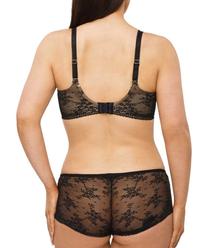 Nancy Ganz Jasmine Contour Full Cup Bra - Black Bras 