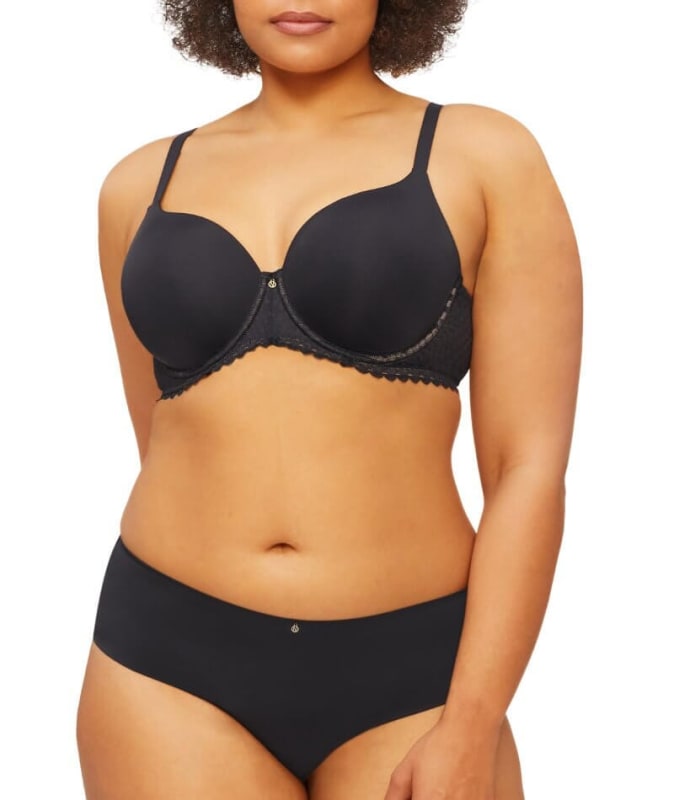 Nancy Ganz Revive Ava Lace Full Coverage Contour Bra - Black Bras 
