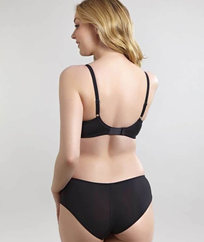 Panache Hettie Brief - Black Grey Bras
