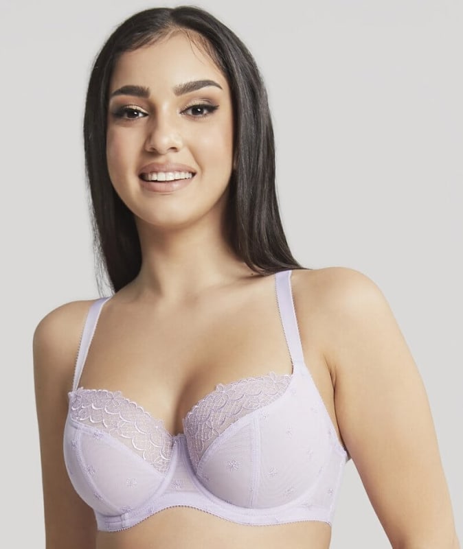 Panache Blossom Balconnet Bra - Lilac Bras