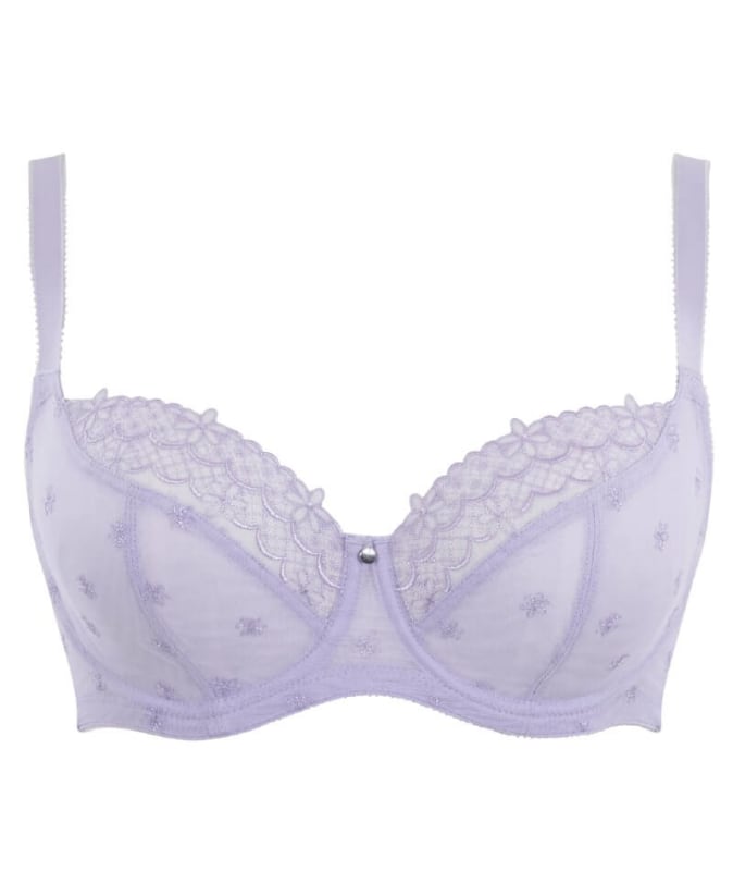 Panache Blossom Balconnet Bra - Lilac Bras