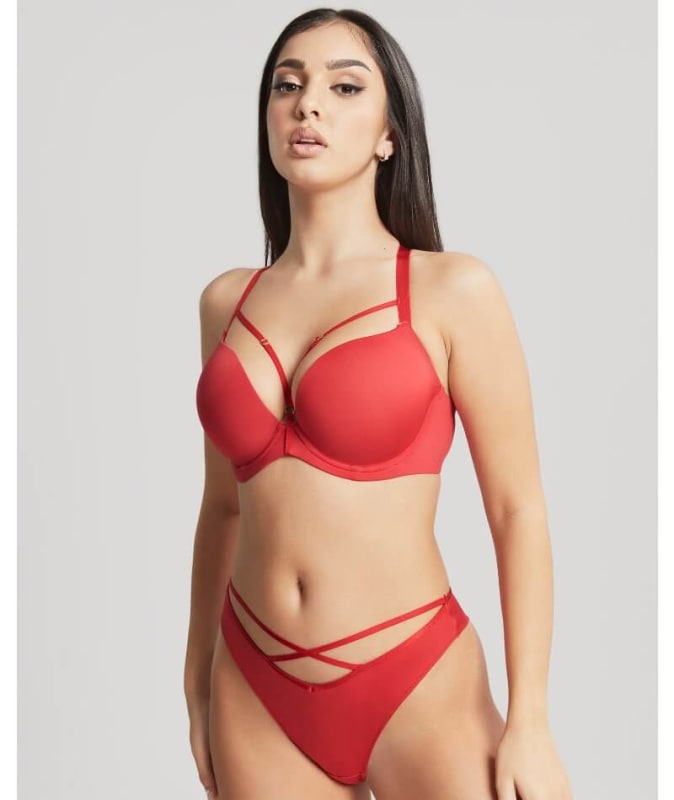 Panache Faith Amour Moulded Plunge Bra - Scarlet Bras