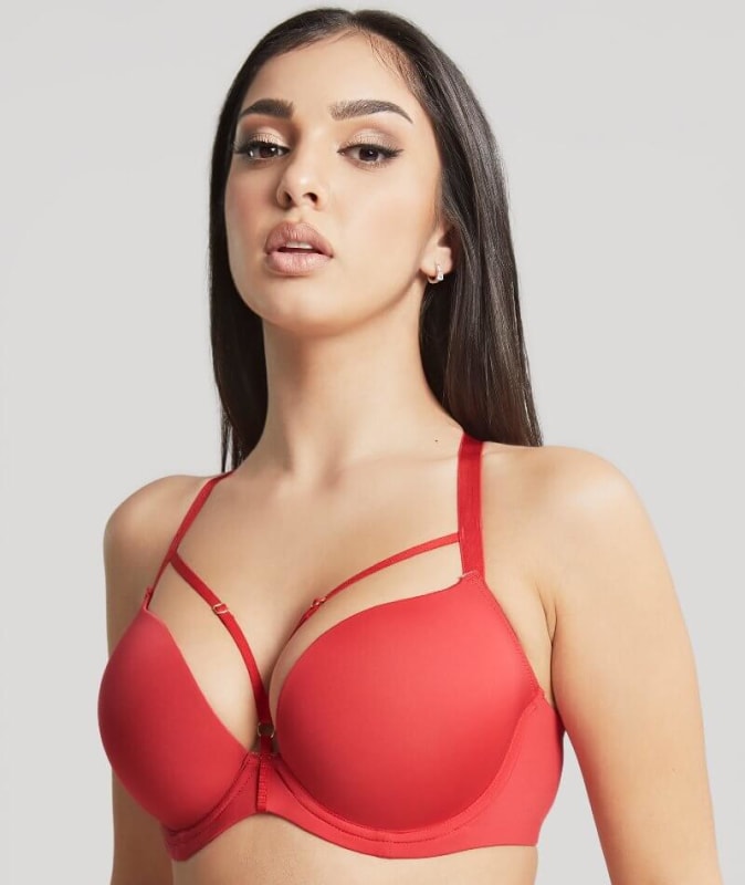 Panache Faith Amour Moulded Plunge Bra - Scarlet Bras