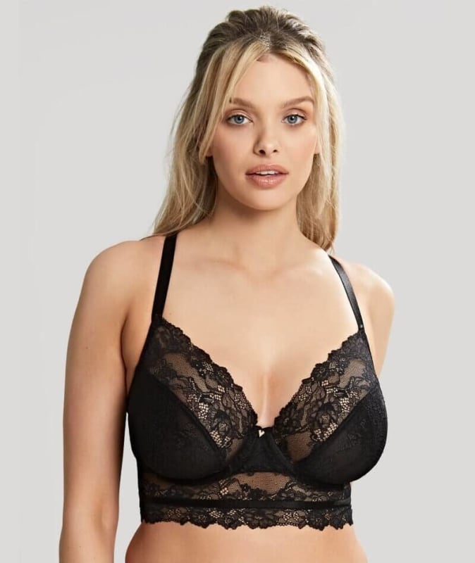 Panache Selena Longline Underwired Plunge Bra - Noir Bras