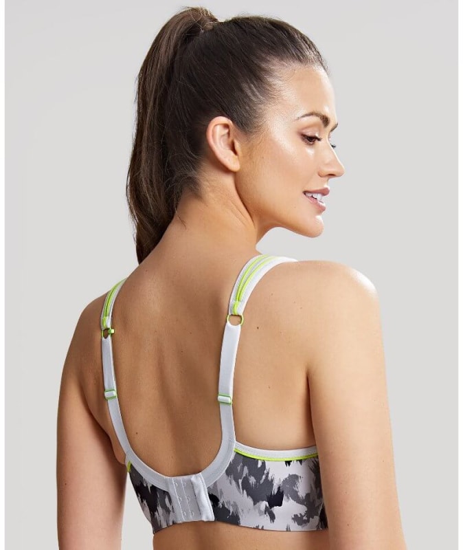 Panache Sport Non-Underwired Sports Bra - Grey Animal Bras