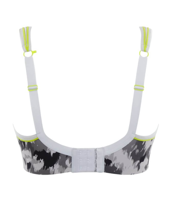 Panache Sport Non-Underwired Sports Bra - Grey Animal Bras 