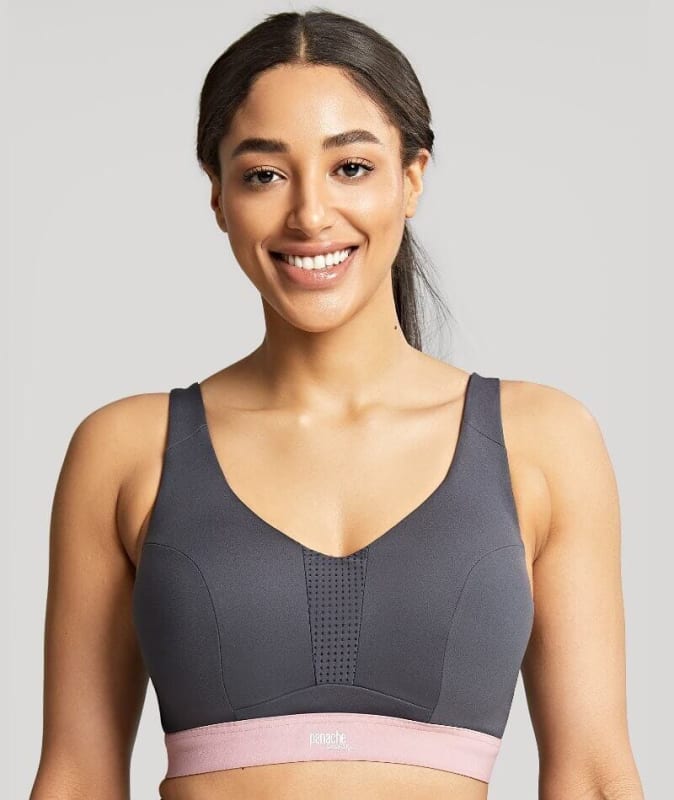Panache Sport Ultra Perform Non Padded Underwire Sports Bra - Charcoal Bras