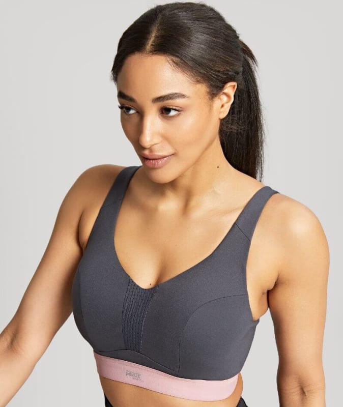 Panache Sport Ultra Perform Non Padded Underwire Sports Bra - Charcoal Bras