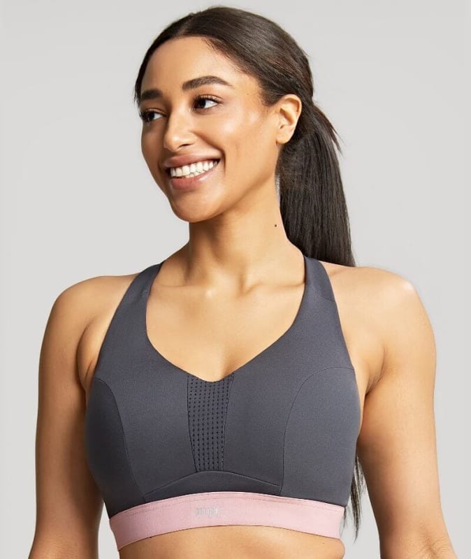 Panache Sport Ultra Perform Non Padded Underwire Sports Bra - Charcoal Bras