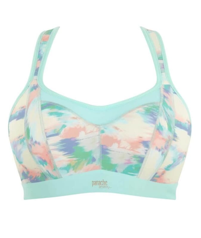 Panache Sport Underwired Racerback Sports Bra - Boho Print Bras