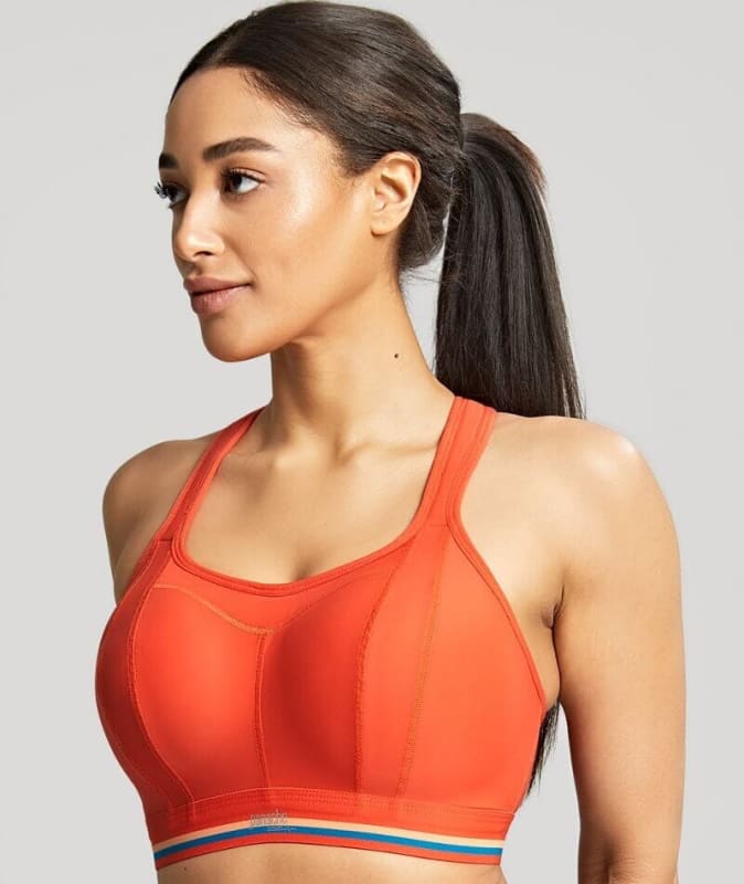 Panache Sport Wire-free Racerback Sports Bra - Sunrise Orange Bras