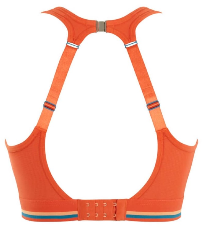 Panache Sport Wire-free Racerback Sports Bra - Sunrise Orange Bras 