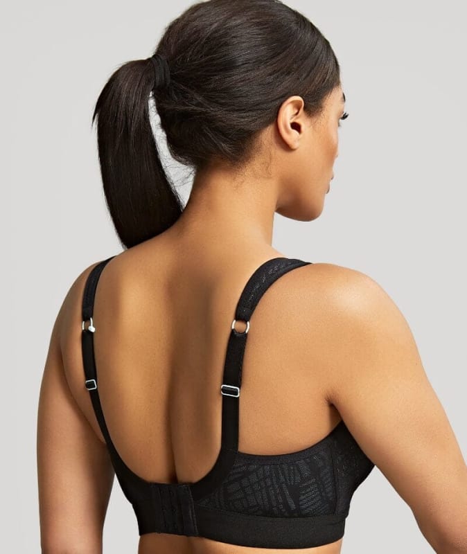 Panache Sport Wire-free Sports Bra - Black/Ice Blue Bras