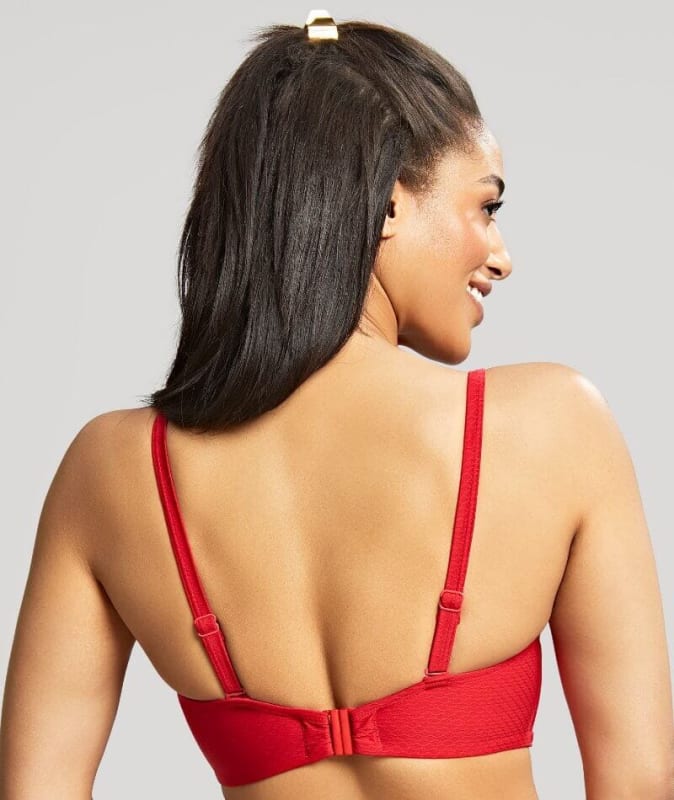 Panache Swim Marianna D-H Cup Bandeau Bikini Top - Crimson Swim