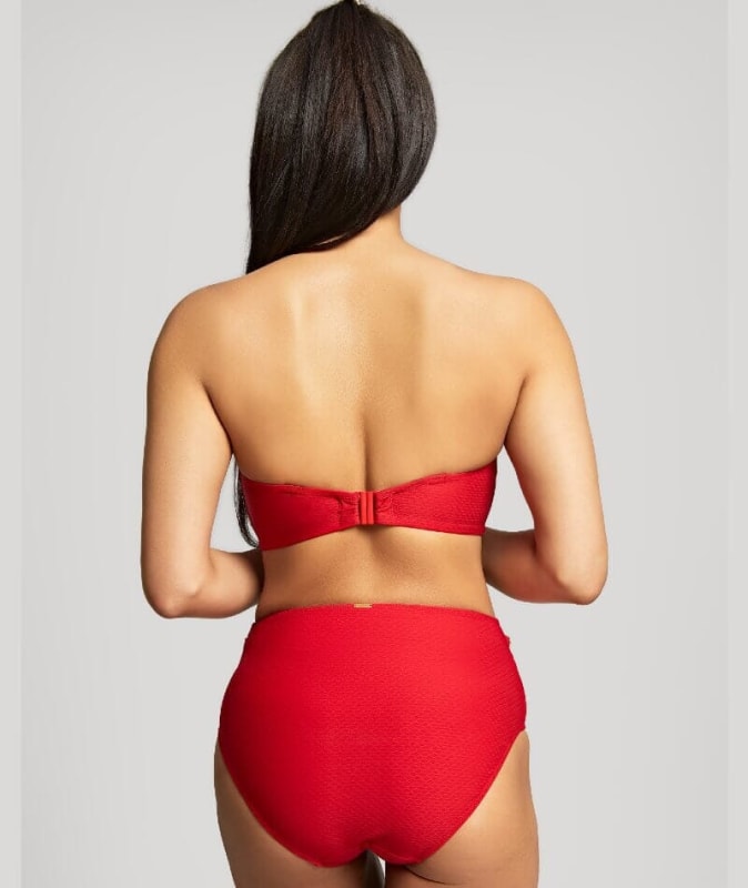 Panache Swim Marianna D-H Cup Bandeau Bikini Top - Crimson Swim