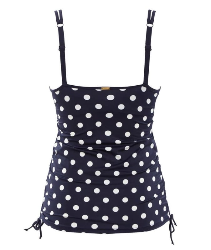 Panache Swimwear Anya Riva Spot Balconnet Wired Tankini - Navy/Vanila Swim