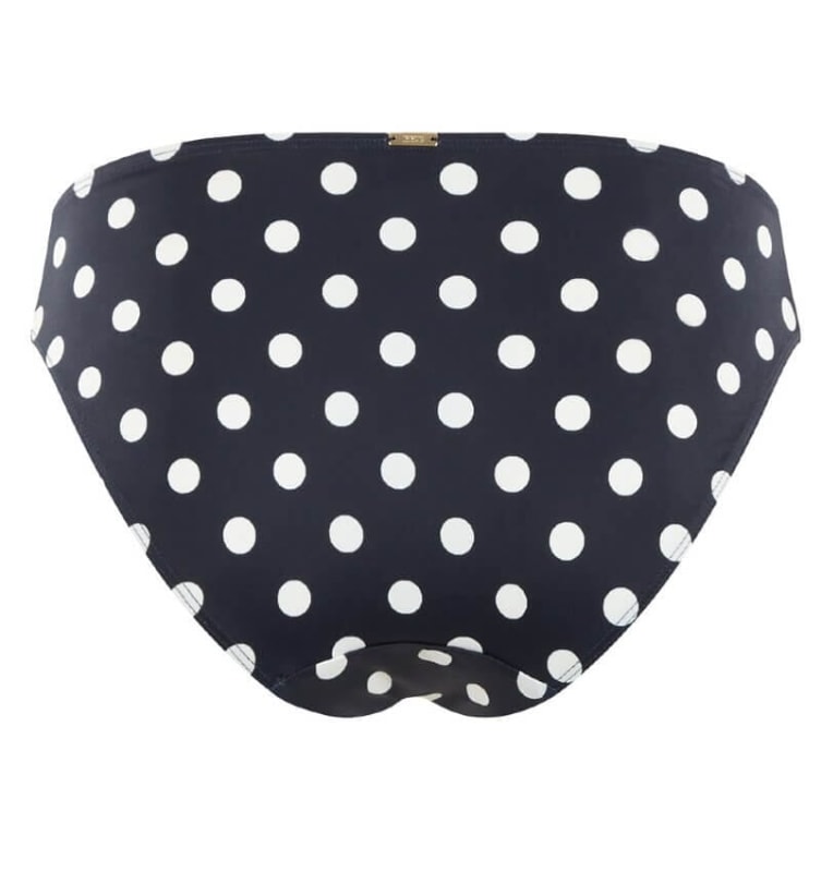 Panache Swimwear Anya Riva Spot Gather Pant Bikini - Navy/Vanila Swim