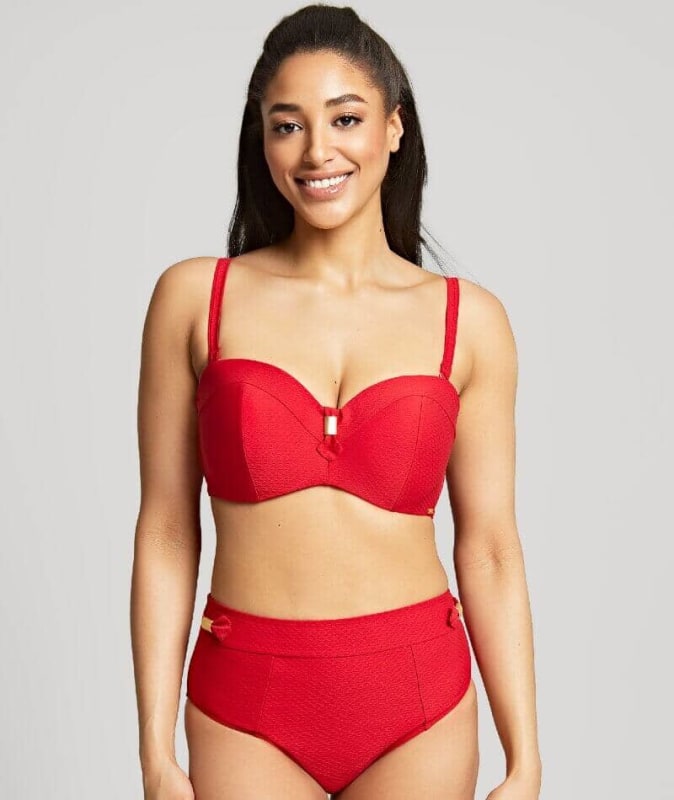 Panache Swimwear Marianna High Waist Pant - Crimson Swim