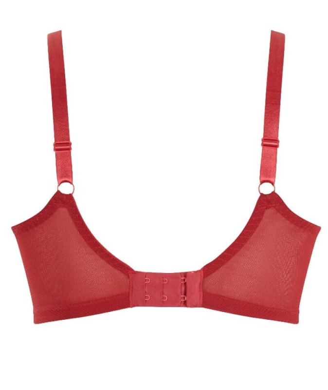 Panache Ysamin Non Padded Underwired Plunge Bra - Ruby Bras