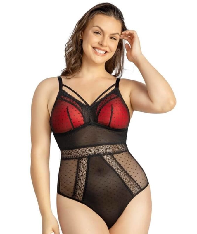Parfait Mia Dot Bodysuit - Black Bras