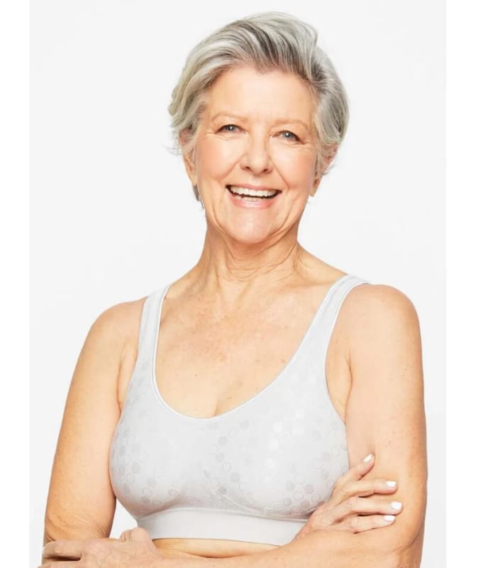 Playtex Comfort Revolution Dot Wire Free Bra - Crystal Grey Bras