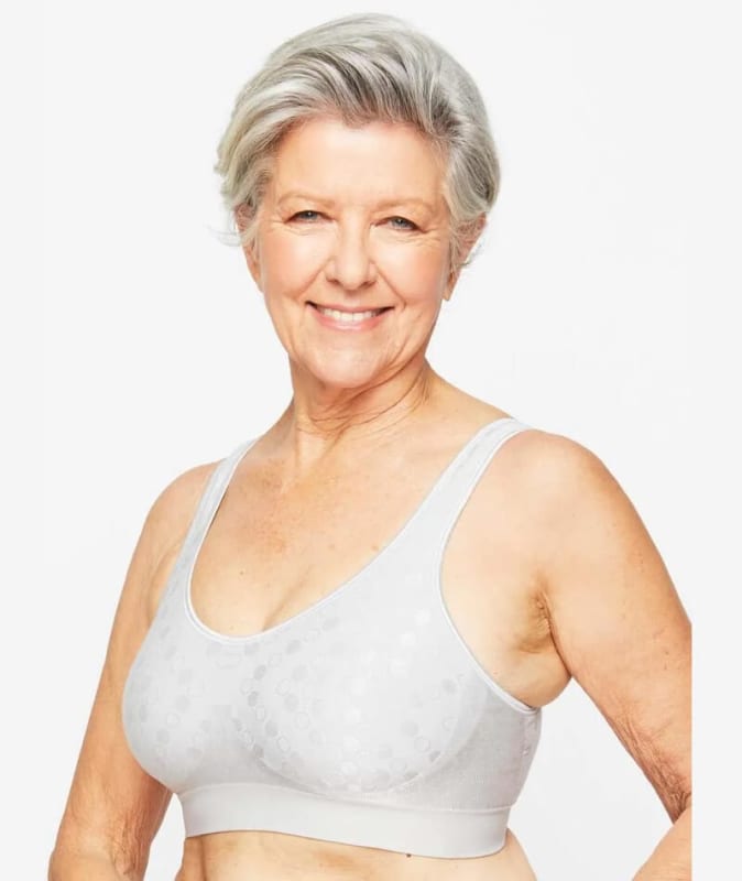 Playtex Comfort Revolution Dot Wire Free Bra - Crystal Grey Bras