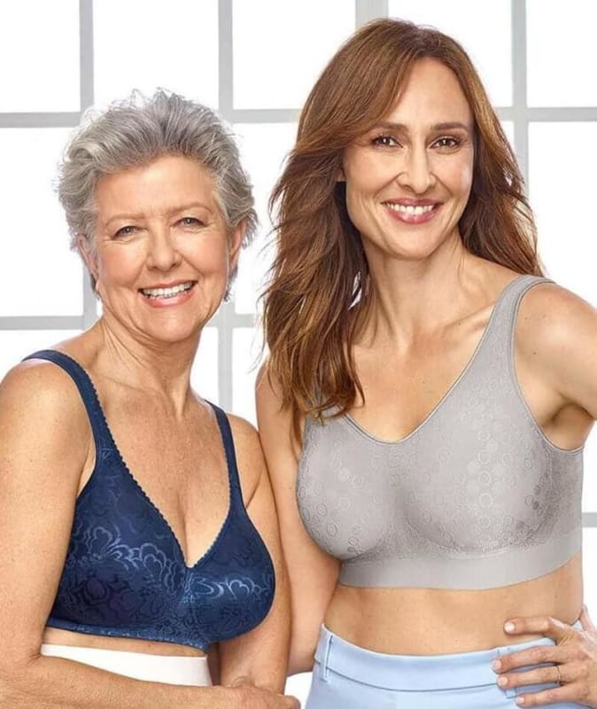 Playtex Comfort Revolution Dot Wire Free Bra - Crystal Grey Bras