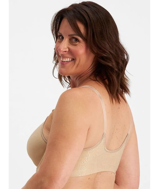 Playtex Front Closure Wire-free Bra - Nude Bras