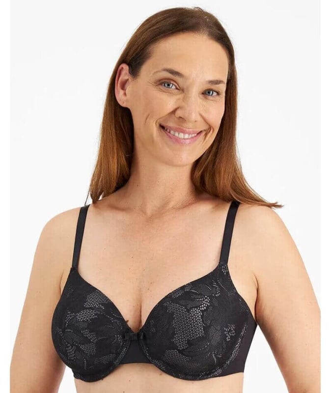 Playtex Ultralight Elegance T-Shirt Bra - Black Bras