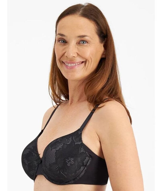 Playtex Ultralight Elegance T-Shirt Bra - Black Bras