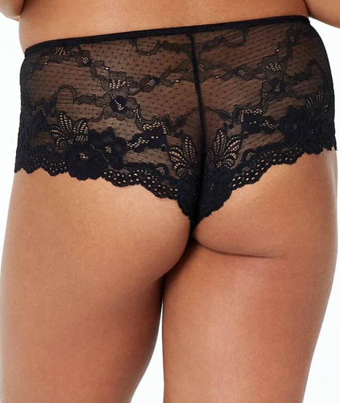 Pleasure State My Fit Lace Brazilian Brief - Black Knickers