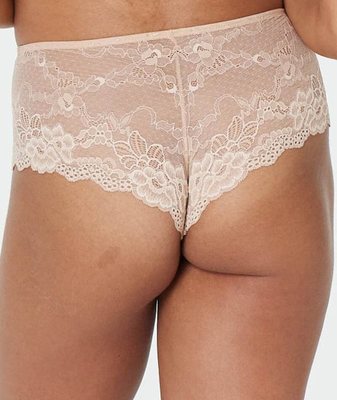 Pleasure State My Fit Lace Brazilian Brief - Frappe Knickers
