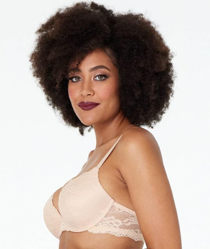 Pleasure State My Fit Lace Push Up Plunge Bra - Frappe Bras