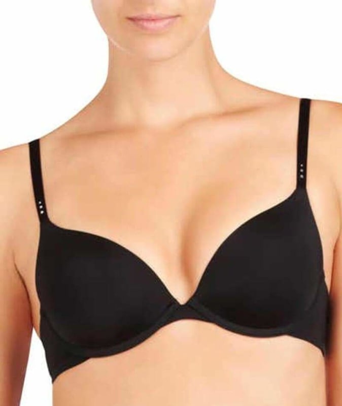 Pleasure State Smooth Plunge Bra - Black Bras 