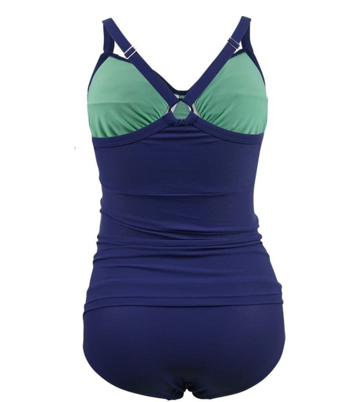 Cake Rosewater Frappe Maternity Tankini Swimwear Set - Navy Swim 