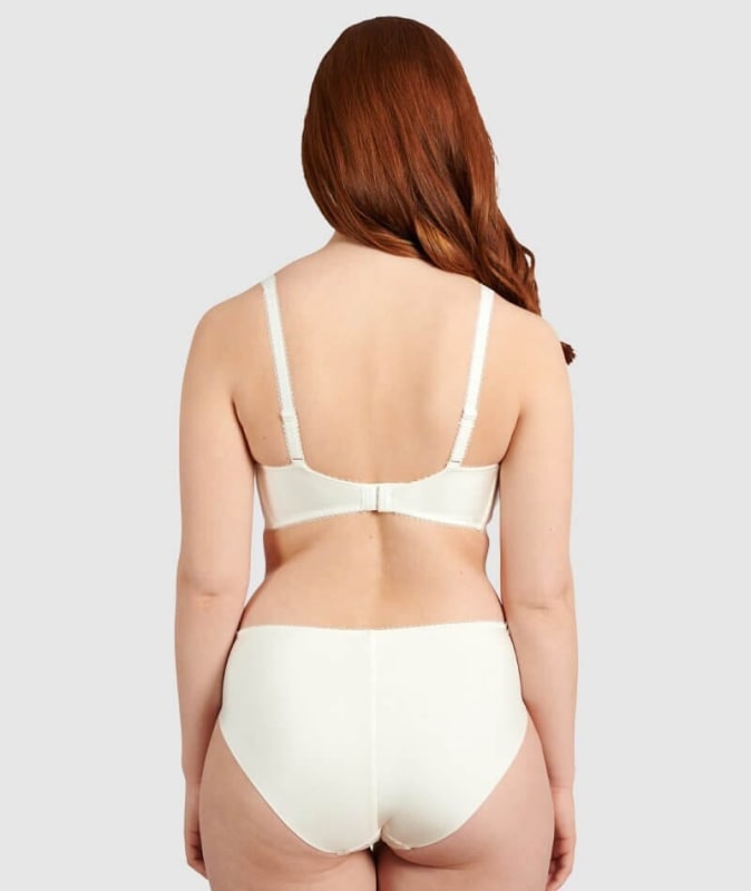 Sans Complexe Ariane Classic Lace & Microfiber Brief - Ivory Knickers 