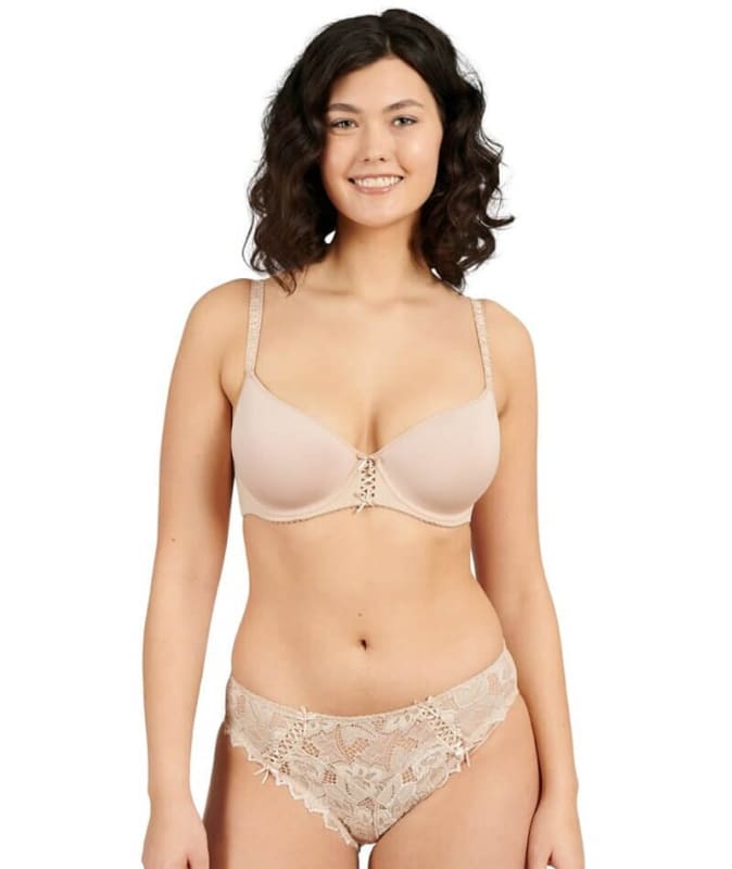Sans Complexe Arum Microfiber and Lace Hipster Brief - Skin Knickers 