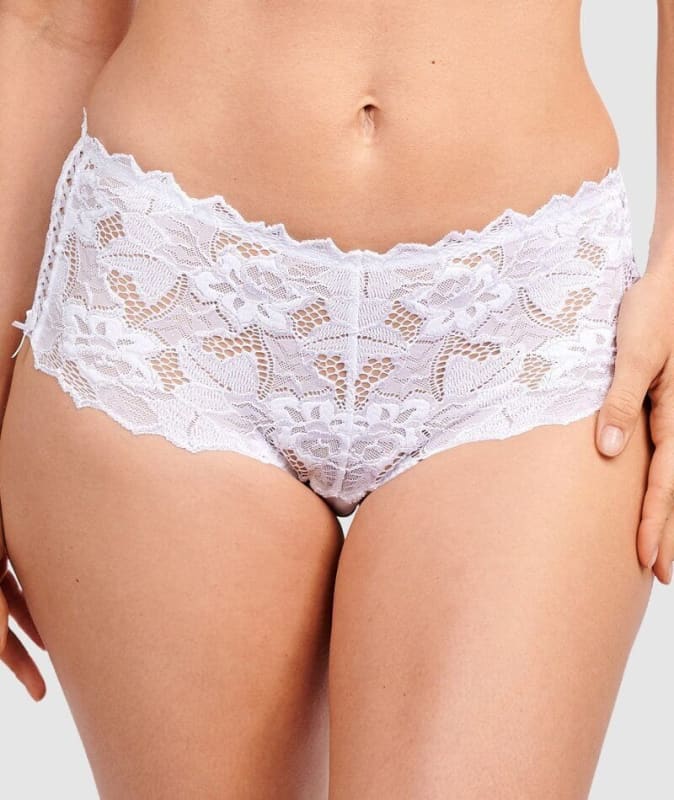 Sans Complexe Arum Mid-Rise Lace Brief - White Knickers